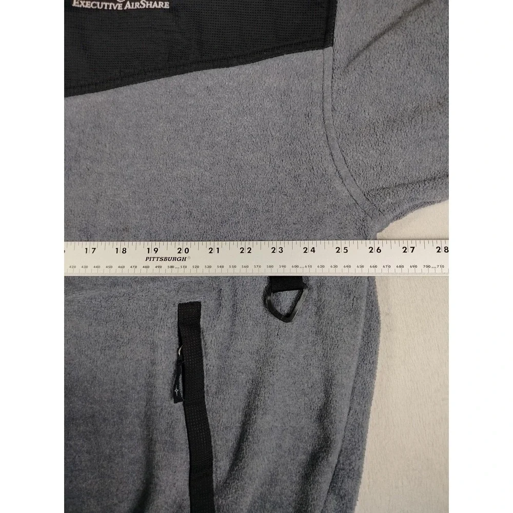 Colorado Clothing Jacket Mens XL Gray Fleece Full Zip Executive AirShare Logo